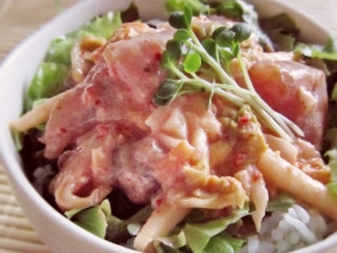 さっぱりコク旨 キムチ和えのだし茶漬け